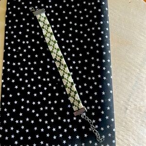 Green Bean Bracelet - Handcrafted and unique custom designed bracelet